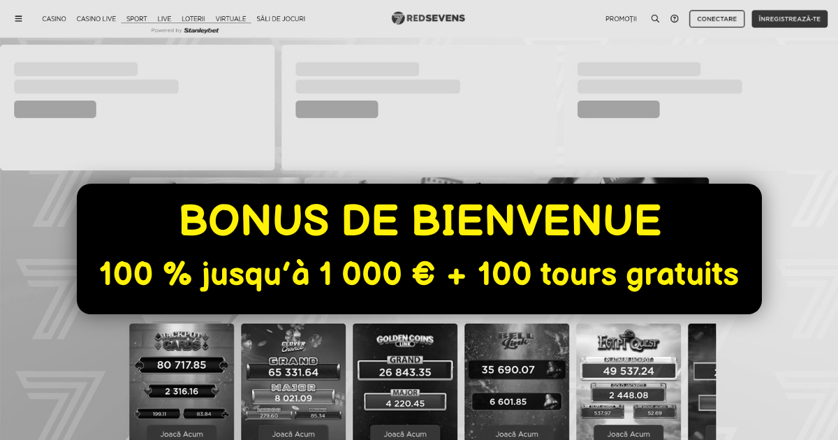 RedSevens Casino - Machines à Sous en Ligne | Bonus Immédiat